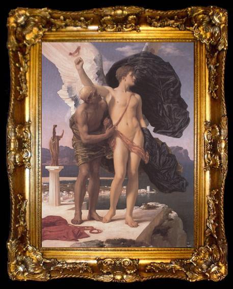 framed  Lord Frederic Leighton Frederic Leighton,Daedalus and Icarus (mk23), ta009-2